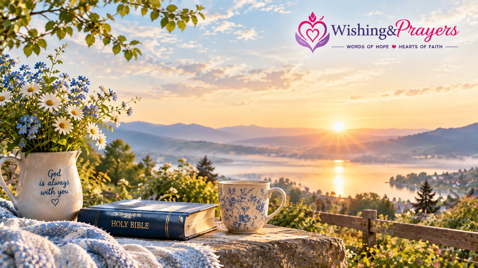 Peaceful sunrise representing hope, calm, and reassurance