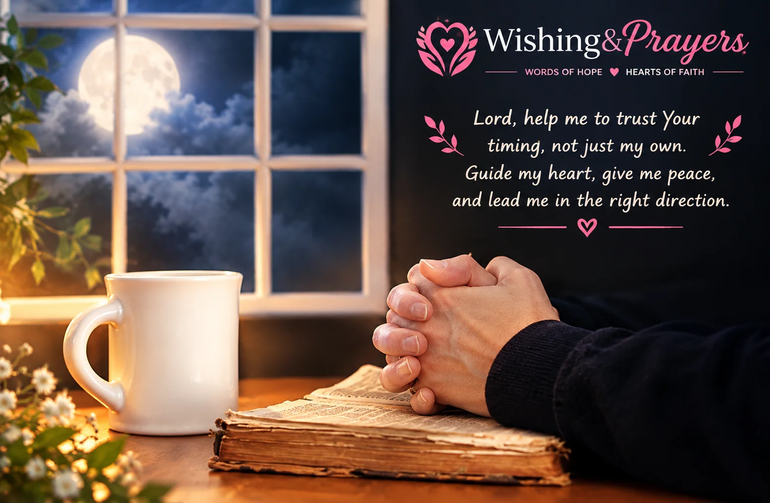Person praying for strength and comfort for a friend