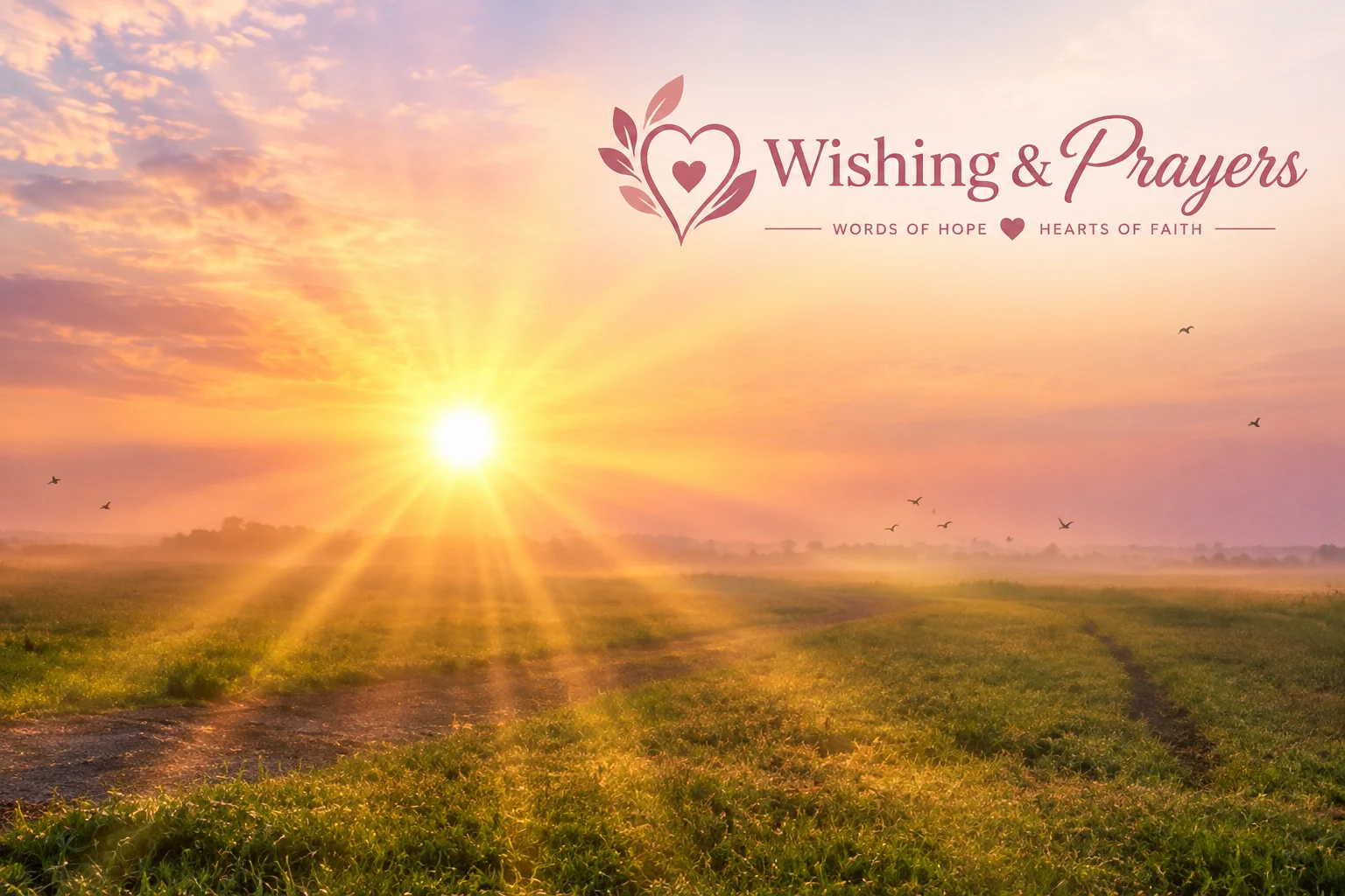 Peaceful sunrise representing hope after a difficult time.