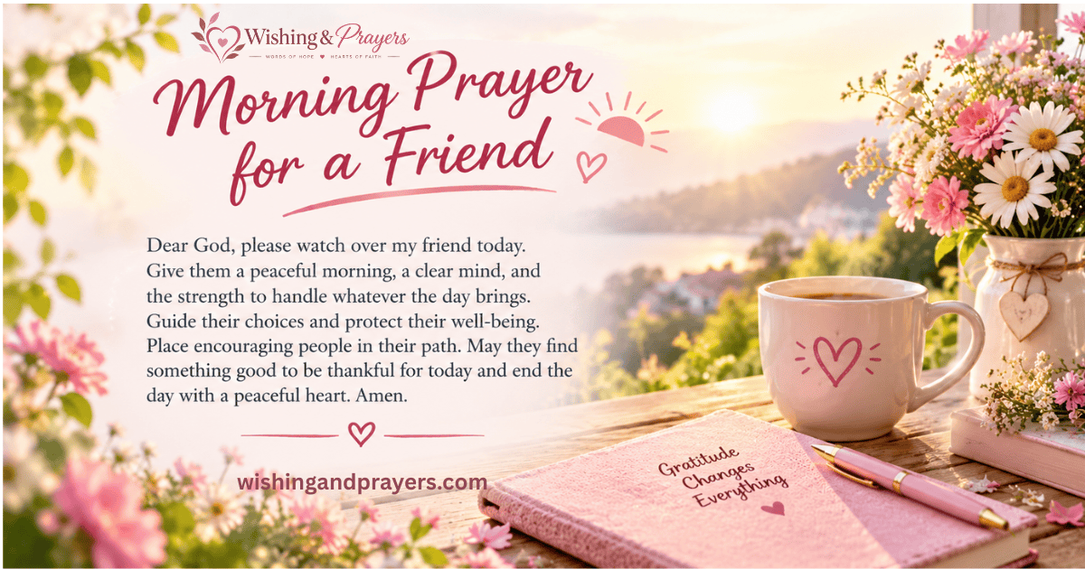 Morning Prayer for a Friend