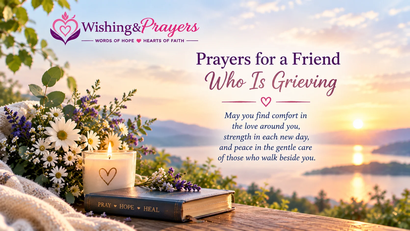 prayers for a friend who is grieving