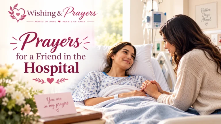 prayers for friend in hospital