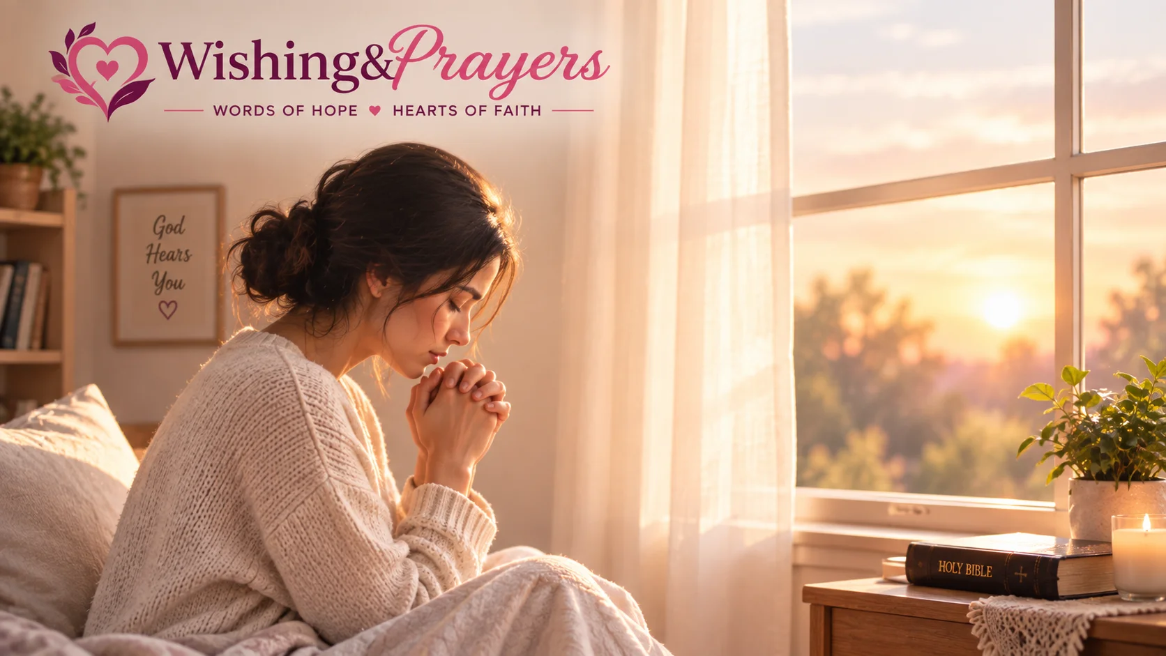  Person praying for a friend who needs help and guidance
