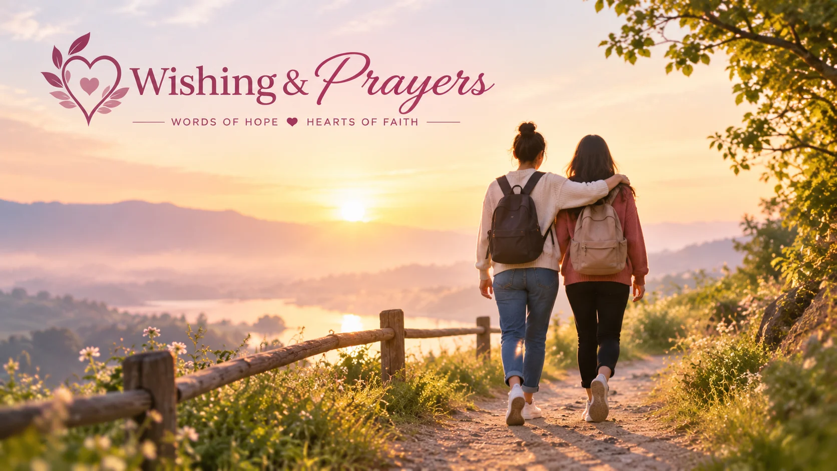  Friends walking together with hope and encouragement
