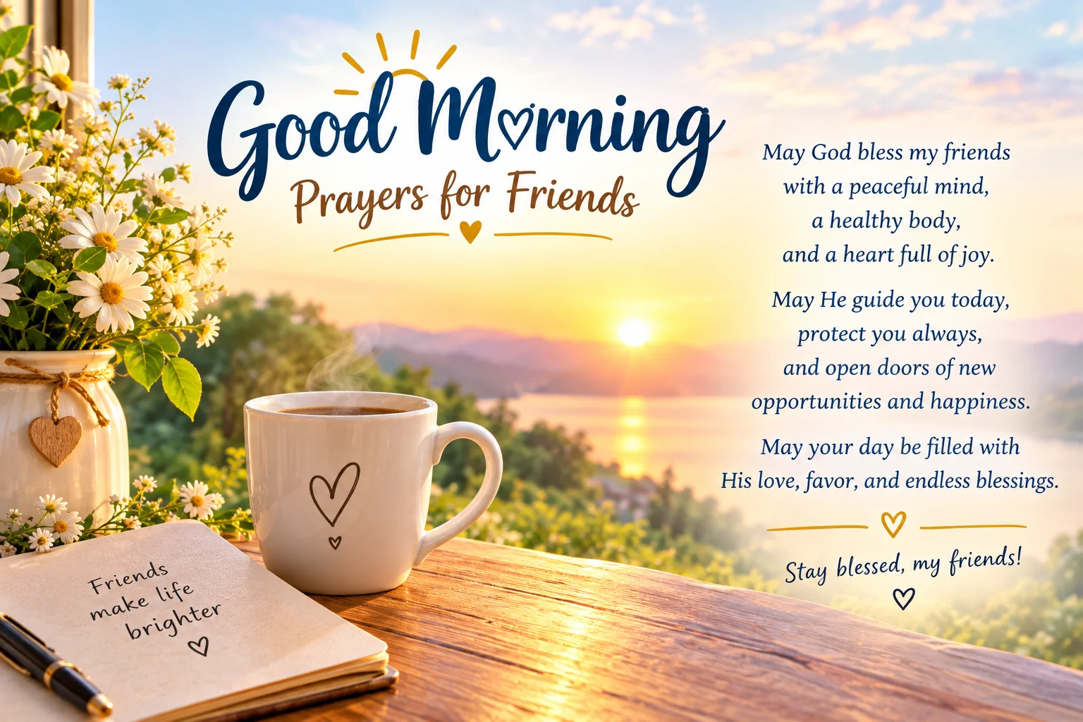Morning prayer message ready to send to a friend.