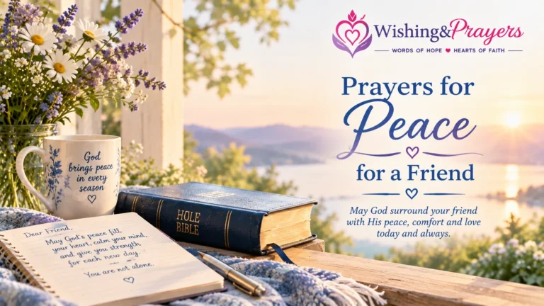 prayers for peace for a friend